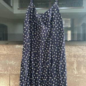 Brandy Melville Navy Floral Maxi Dress
